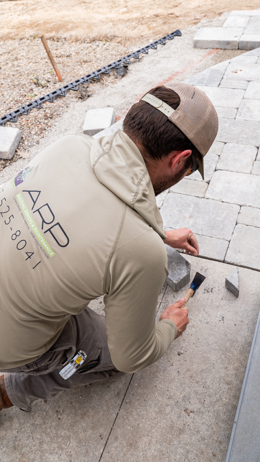 ARP Crew Detail During Patio Installation