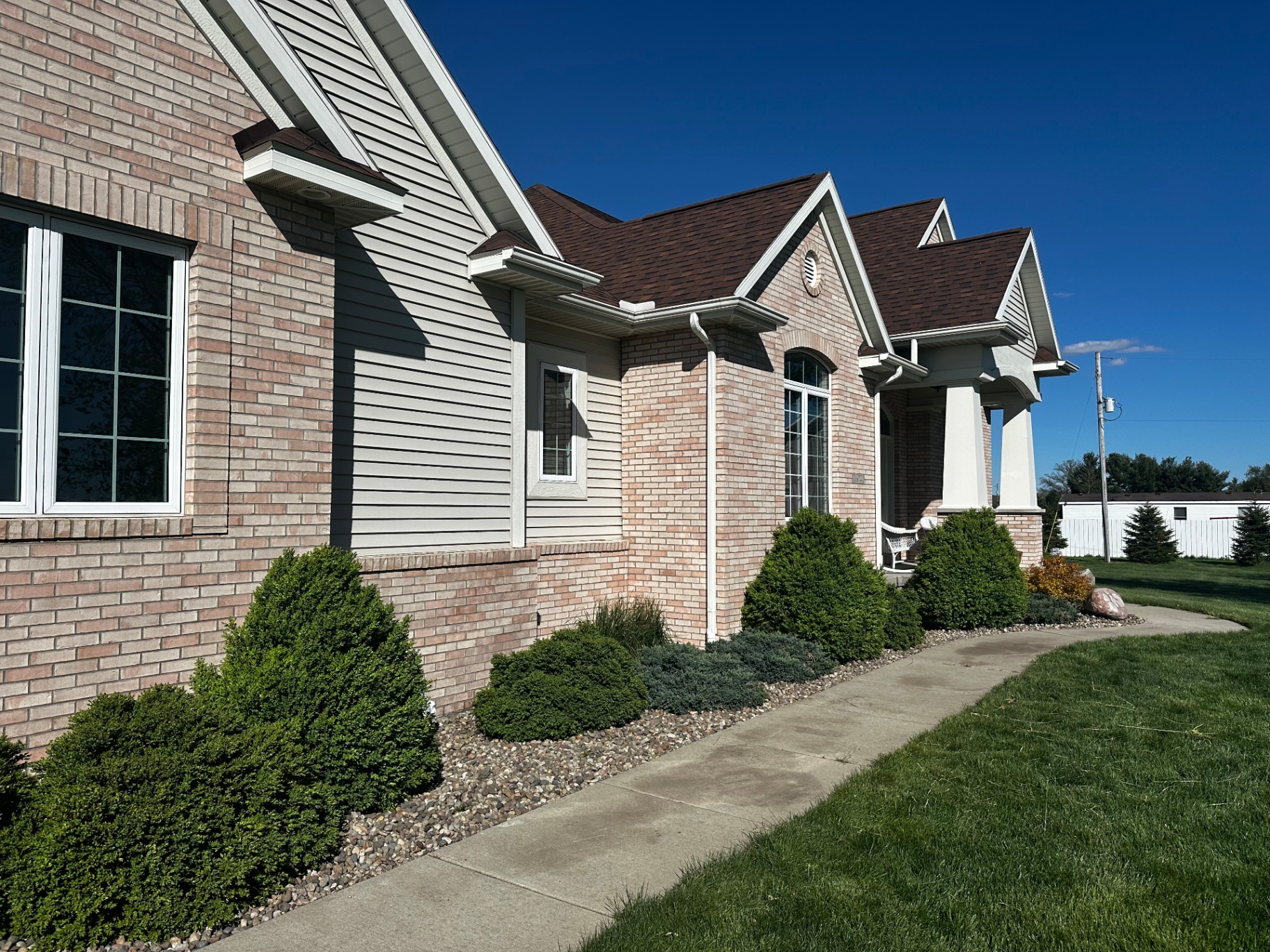 Manicured lawn