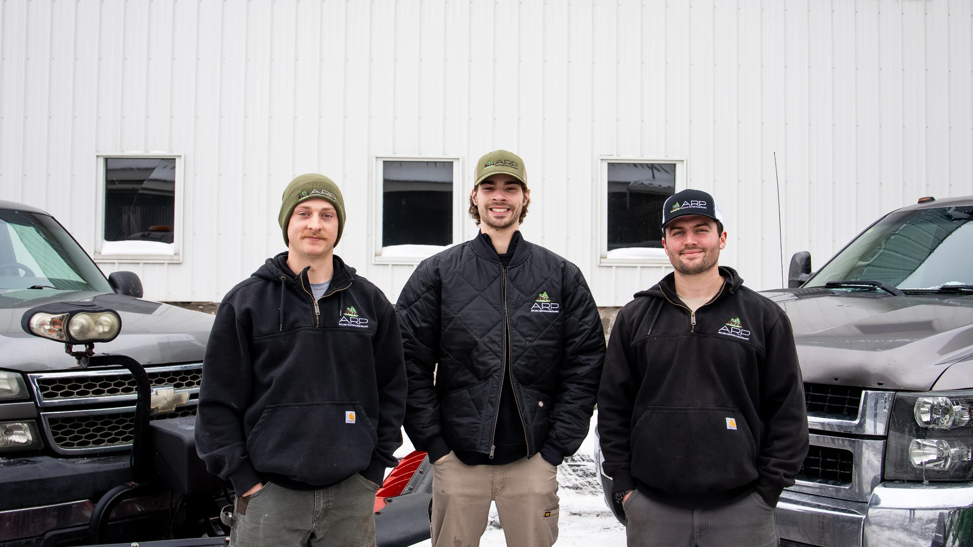 The ARP Building Services crew — veteran-owned outdoor living experts in Mid-Michigan